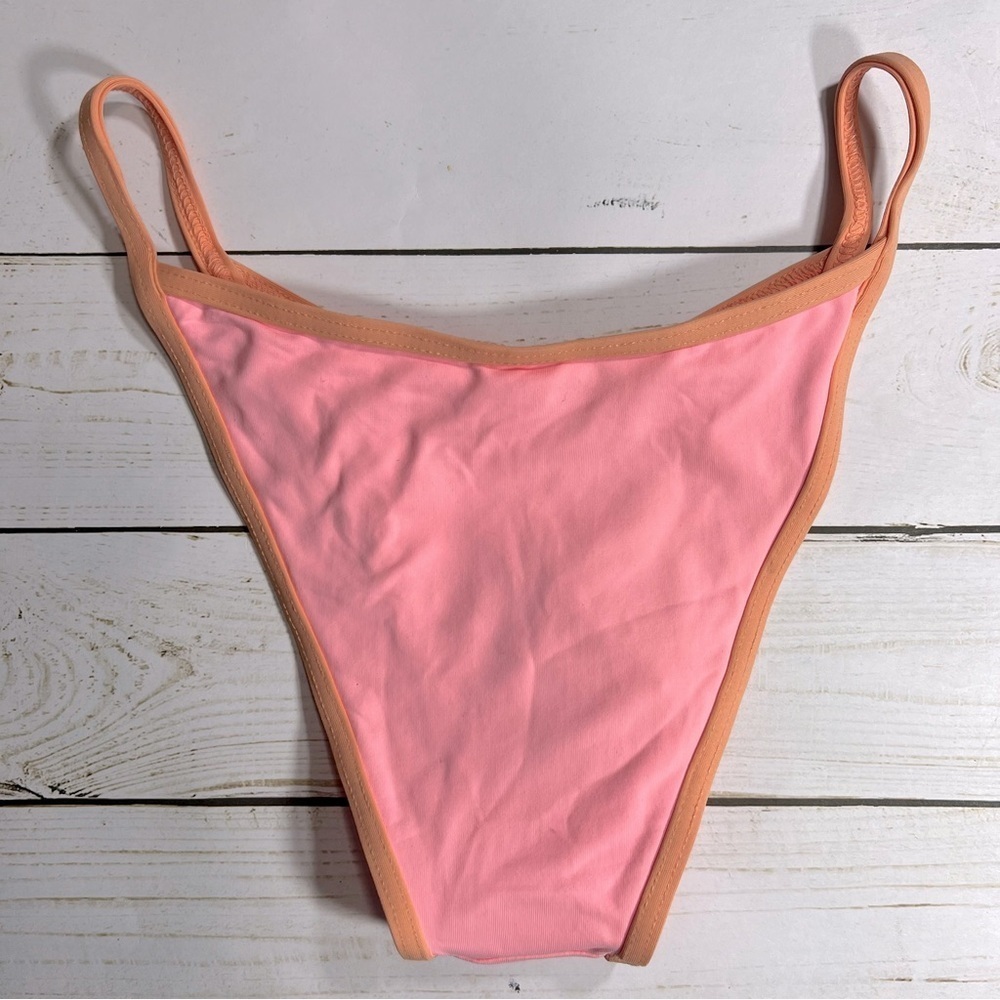 L*Space | Tommy Bitsy Bikini Bottom In Crystal Light Pink and Tangy | XS - Picture 5 of 8